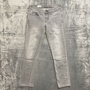 Gap 1969 Skinny Jeans Women's Size S26r‎ Gray Medium Wash Denim